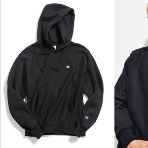 BLACK CHAMPION HOODIE